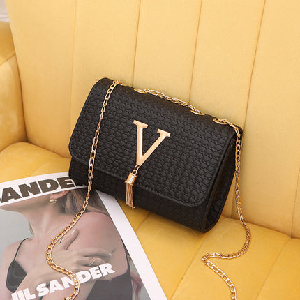 Women's Plaid Tassel Large Capacity Fashion Messenger Bag