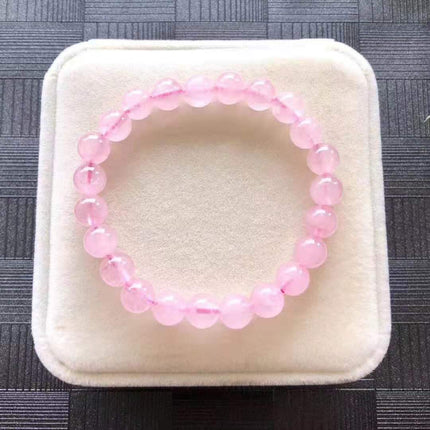 Simple Single Ring Natural Crystal Bracelet
