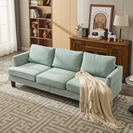 Fabric 3 Seater Couch With 2 USB, Comfortable Sectional Couches And Sofas For Living Room Bedroom Office Small Space, Easy Assembly & Comfy Cushion Cannot Be Sold On Temu