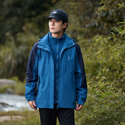 Breathable Mountaineering Suit Stitching Trendy Coat