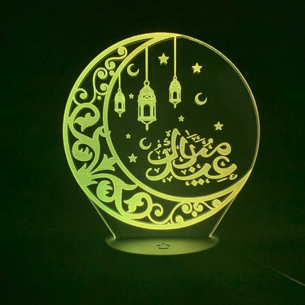 Religious 3D Night Light Christian Islam India Buddhism Colorful Energy Saving Lamp