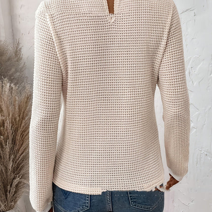 Pullover All-matching Doll Collar Western Style Polo Collar Knitwear Top