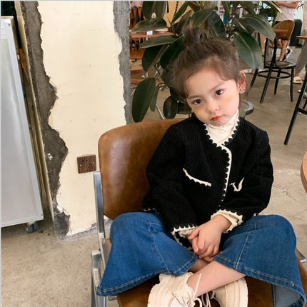 Fashion Little Fragrant Style Girls Jacket