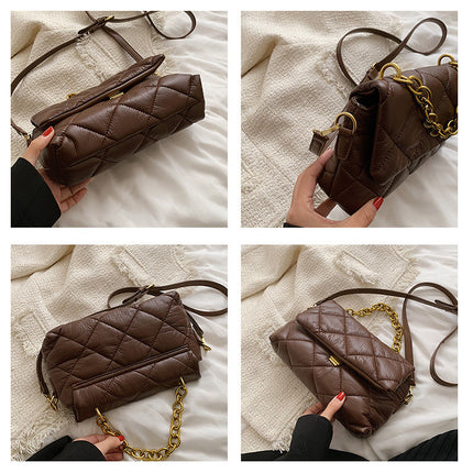 Retro Popular Diamond Embroidery Chain Handbag