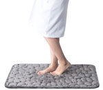 Tapis de bain antidérapant en mousse à mémoire, motif pavé, pour douche et baignoire, par eprolo, tapis de sol pour salle de bain