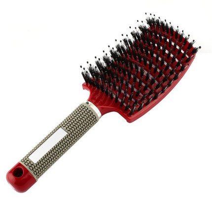 Hairbrush Anti Klit Brushy Haarborstel Women Detangler Hair Brush Bristle Nylon Scalp Massage  Teaser Hair Brush Comb - Novah