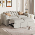 Canapé convertible U_STYLE de eprolo avec coussin doux, conçu pour deux personnes, pouvant se transformer en lit d'appoint.