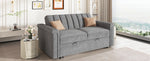 Canapé convertible U_STYLE en tissu doux avec coussin souple, pour deux personnes, idéal pour se détendre et dormir.