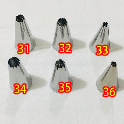 Squeeze Flower Cream Stainless Steel Diy Baking Seamless Puff Piping Nozzle
