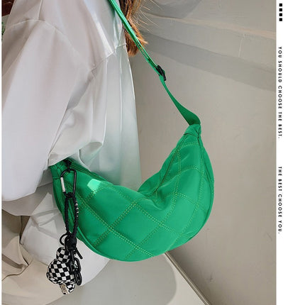 Women's Rhombus Casual Shoulder Underarm Bag