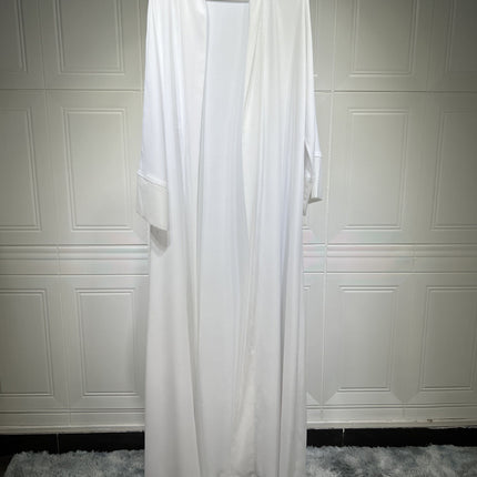 Muslim Cardigan Coat Chiffon Patchwork