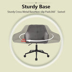 Chaise de bureau en velours eprolo avec roulettes, chaise moderne pour bureau, salon ou chambre, assise confortable et élégante