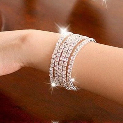 Versatile Diamond Full Diamond Elastic Bracelet