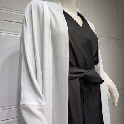 Muslim Cardigan Coat Chiffon Patchwork