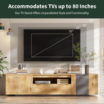 Meuble TV moderne de 70 pouces de la marque eprolo, avec espace de rangement et design élégant pour salon.