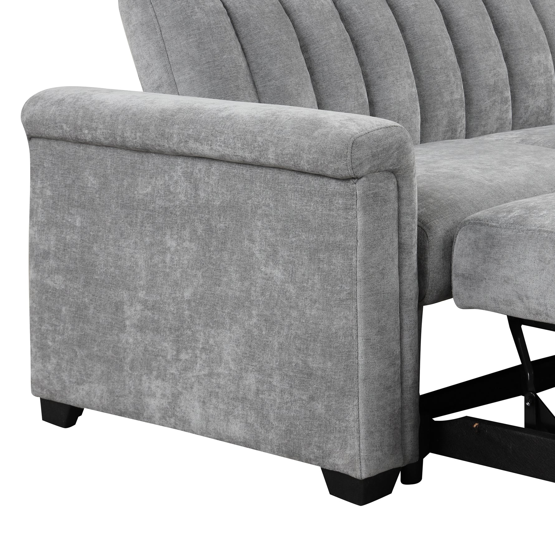 Canapé convertible en coussin souple U_STYLE d'eprolo, pour deux personnes, en position assise ou lit, avec coussin doux et confortable.
