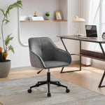 Chaise de bureau en velours eprolo avec roulettes, chaise moderne pour bureau, salon, chambre ou étude, assise élégante et confortable