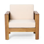 Table en acacia extérieur eprolo en bois naturel avec finition robuste, idéale pour patio ou jardin.