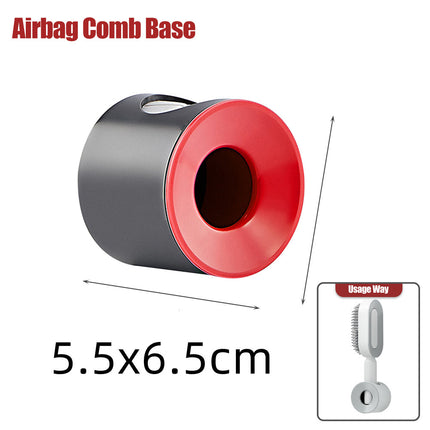 Self Cleaning Hair Brush For Women One-key Cleaning Hair Loss Airbag Massage Scalp Comb Anti-Static Hairbrush - Novah