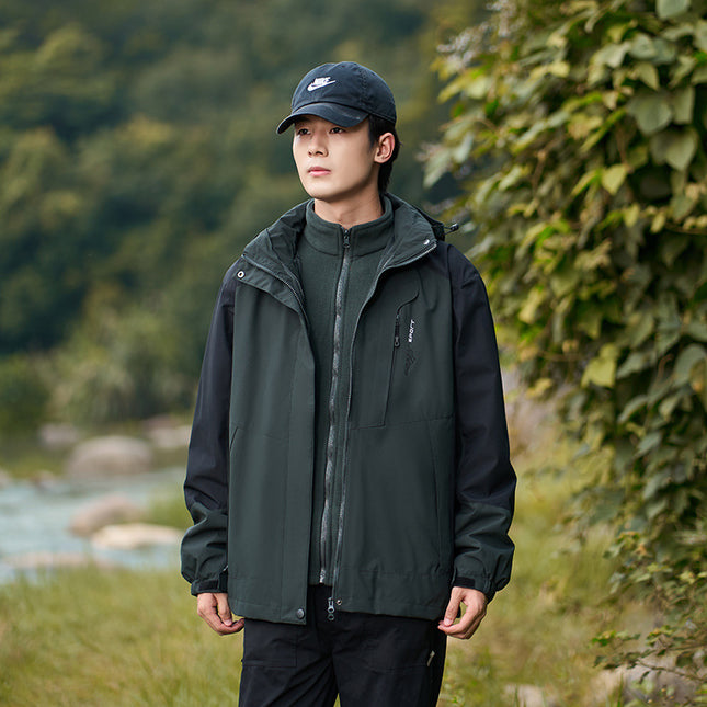 Breathable Mountaineering Suit Stitching Trendy Coat