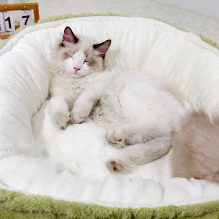 Cat Accessories Bed Round Soft And Warm Cat Nest Bed Pet Supplies Dog Beds For Medium Small Dogs Thickened Plush Cat House Mat