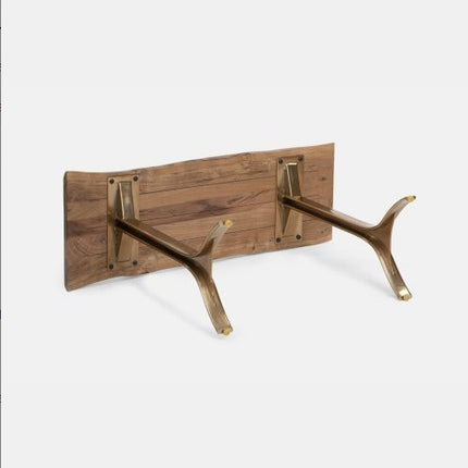 Mrazik Yoho Solid Wood Console Table In Natural Finish