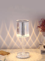Lampe de table Gatsby Line Ins Net Red Diamond d'eprolo avec cristal, éclairage d'ambiance luxueux pour chambre ou nuit