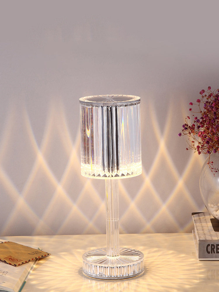 Lampe de table Gatsby Line Ins Net Red Diamond d'eprolo avec cristal, éclairage d'ambiance luxueux pour chambre ou nuit