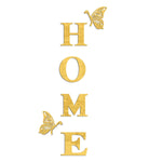 Autocollant mural en acrylique avec deux papillons et la lettre HOME, décoration murale pour salon ou entrée, marque eprolo