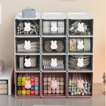 Boîte de rangement en plastique eprolo avec plusieurs tiroirs pour stockage de bureau ou maison, capacité large et organisation facile.