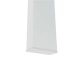 Table basse blanche en verre clair eprolo, meuble moderne pour salon, table centrale ou d'appoint élégante et contemporaine.