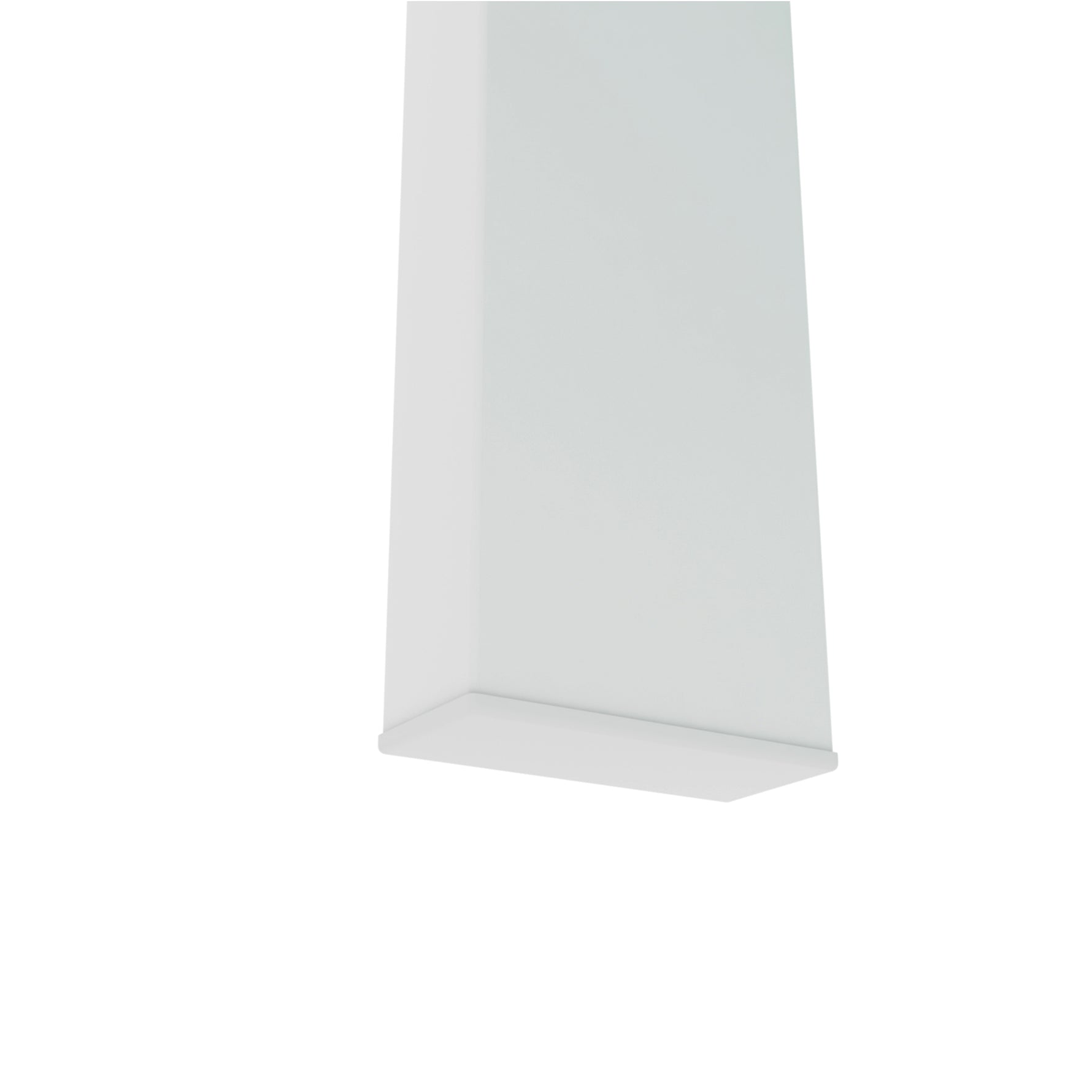 Table basse blanche en verre clair eprolo, meuble moderne pour salon, table centrale ou d'appoint élégante et contemporaine.