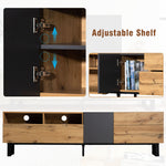 Support TV moderne pour écran de 80 pouces avec double espace de rangement, meuble en bois élégant signé eprolo