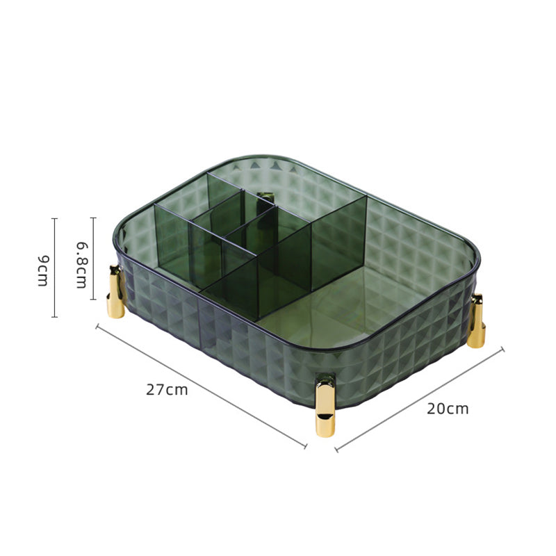 Rangement de maquillage de bureau eprolo avec compartiments pour organiser produits cosmétiques sur bureau