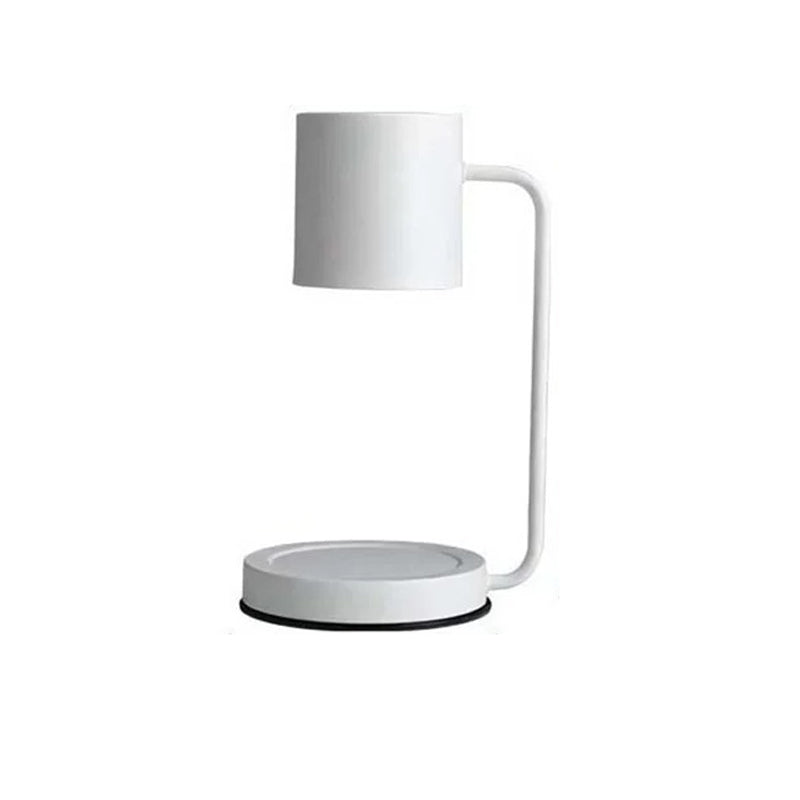 Lampe de table moderne eprolo avec chauffe-cire en métal, lumière tamisée pour chambre ou salon, sans aromathérapie.
