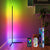 Lampe d'angle RGBIC moderne eprolo avec LED spliced à trois sections, contrôle Bluetooth et commande vocale, éclairage minimaliste.