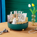 Plateau tournant de rangement multifonctionnel eprolo, petit tourne-disque de stockage avec espace organisé et pratique.