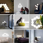 Lumière d'ambiance gaming eprolo avec contrôle vocal, application, télécommande, ambiance lumineuse pour mur de chambre.