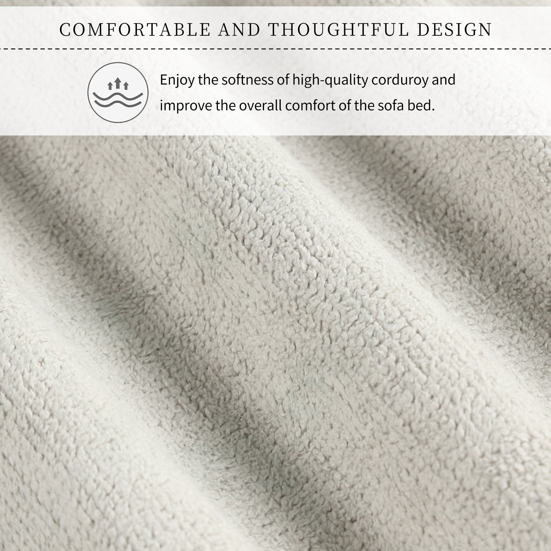 Canapé convertible en coussin souple U_STYLE d'eprolo, canapé-lit pour deux personnes avec coussin doux.