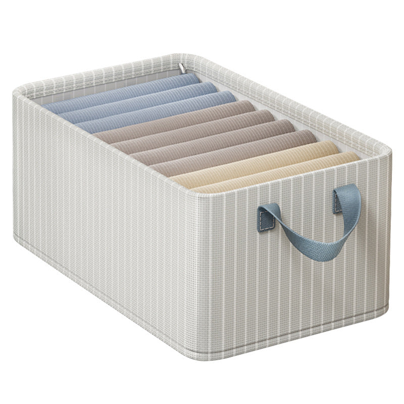 Boîte de rangement en coton oxford eprolo pour vêtements et pantalons, avec cadre en acier, idéale pour chambre ou maison