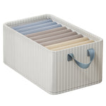 Boîte de rangement en coton oxford eprolo pour vêtements et pantalons, avec cadre en acier, idéale pour chambre ou maison
