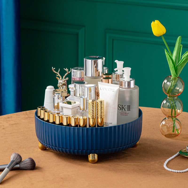 Plateau tournant de rangement multifonctionnel eprolo, petit tourne-disque pour organiser efficacement divers objets.