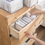 Boîte de rangement pour vêtements en jean d'eprolo, organisateur pliable et lavable pour tiroir de garde-robe.