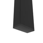 Table d'appoint en verre à deux couches, petite table ronde noire pour salon ou chambre, par eprolo