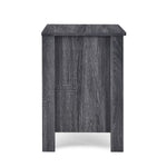 Table de nuit eprolo en bois avec tiroirs pour chambre à coucher, vue de face montrant le design moderne et la finition élégante.