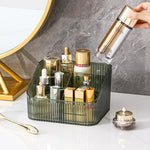 Boîte de rangement multi-grilles eprolo pour cosmétiques, organiser et trier facilement vos produits de beauté sur le bureau.