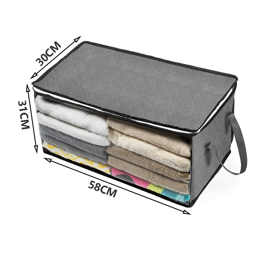 Sac de rangement pliable eprolo pour couettes, vêtements, sous-vêtements, boîte de rangement domestique, résistante à la poussière