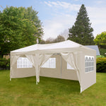 Voile pliante 10x20 pieds avec 6 murs détachables, tente portable pour activités extérieures, pare-soleil UPF 50+ eprolo