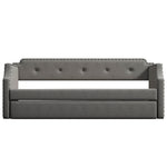 Canapé-lit rembourré avec tiroir de rangement, design élégant, matelas confortable, par eprolo, idéal pour salon ou chambre.
