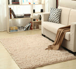 Tapis en laine de soie super doux, moderne, shag, pour intérieur, chambre, bébé ou enfant, tapis de sol confortable et élégant.